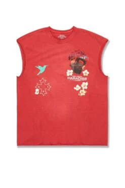 Heartfelt Cut Off T-Shirt -Jordan Craig Shop WEB 7002A RED F