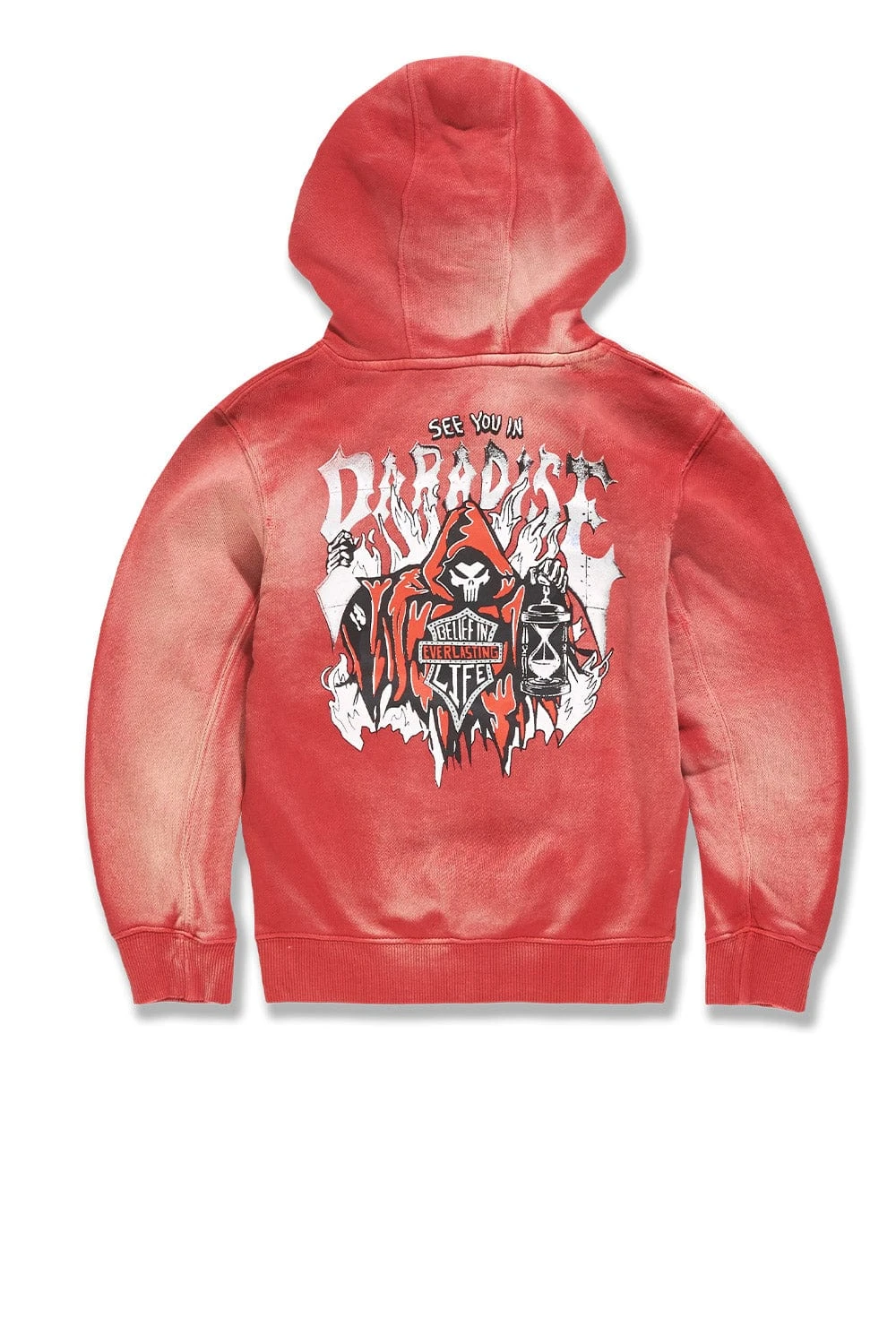 Kids Afterlife Pullover Hoodie (Red) 2 Kids Afterlife Pullover Hoodie (Red) - Image 2