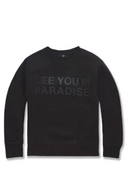 Paradise Tonal Crewneck Sweatshirt -Jordan Craig Shop WEB 8829TK BLACK F 48ca4e2a 492b 4660 b45c b70078504a80