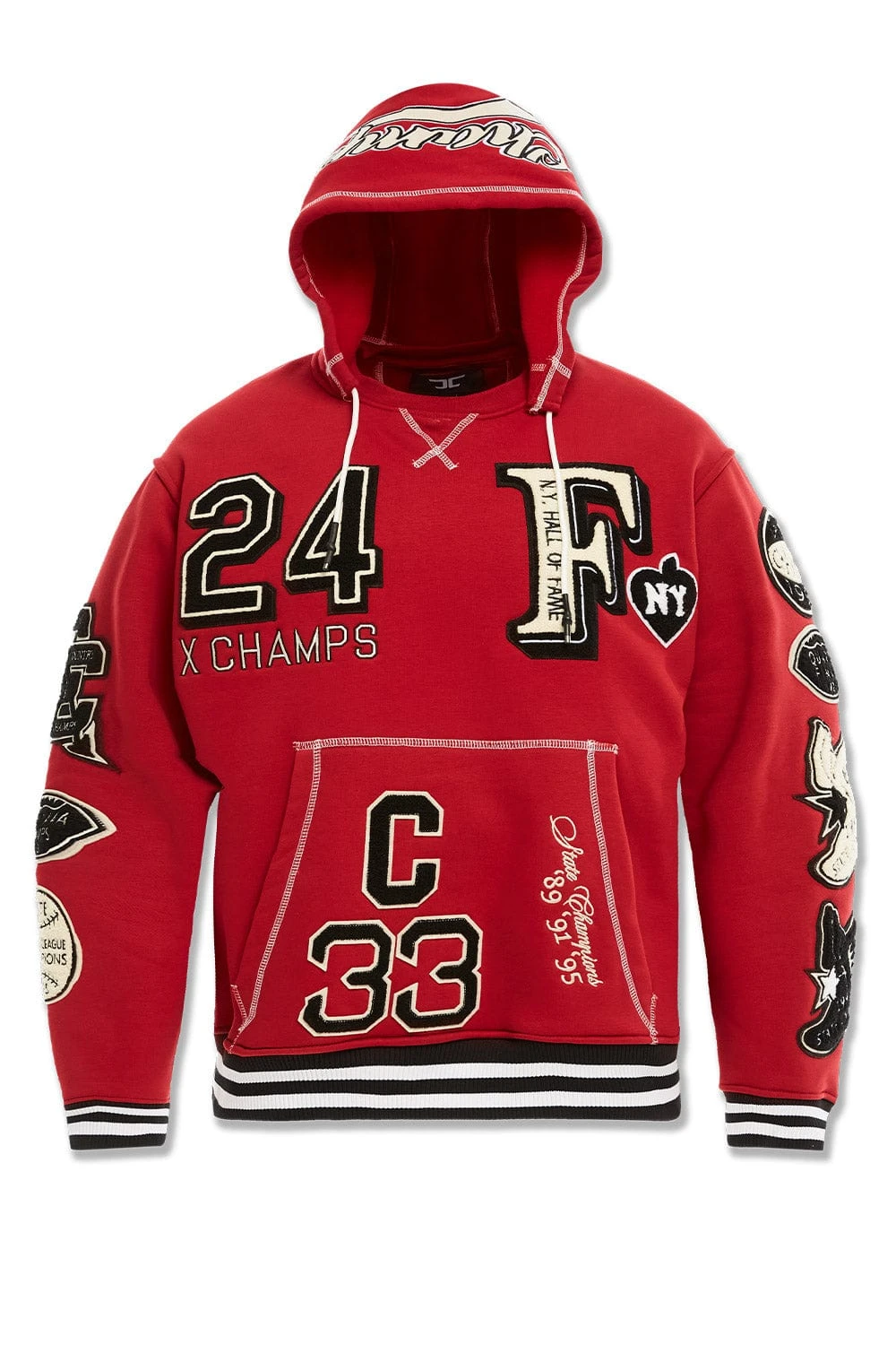 Hall Of Fame Pullover Hoodie (Deep Red) 2 Hall Of Fame Pullover Hoodie (Deep Red) - Image 2