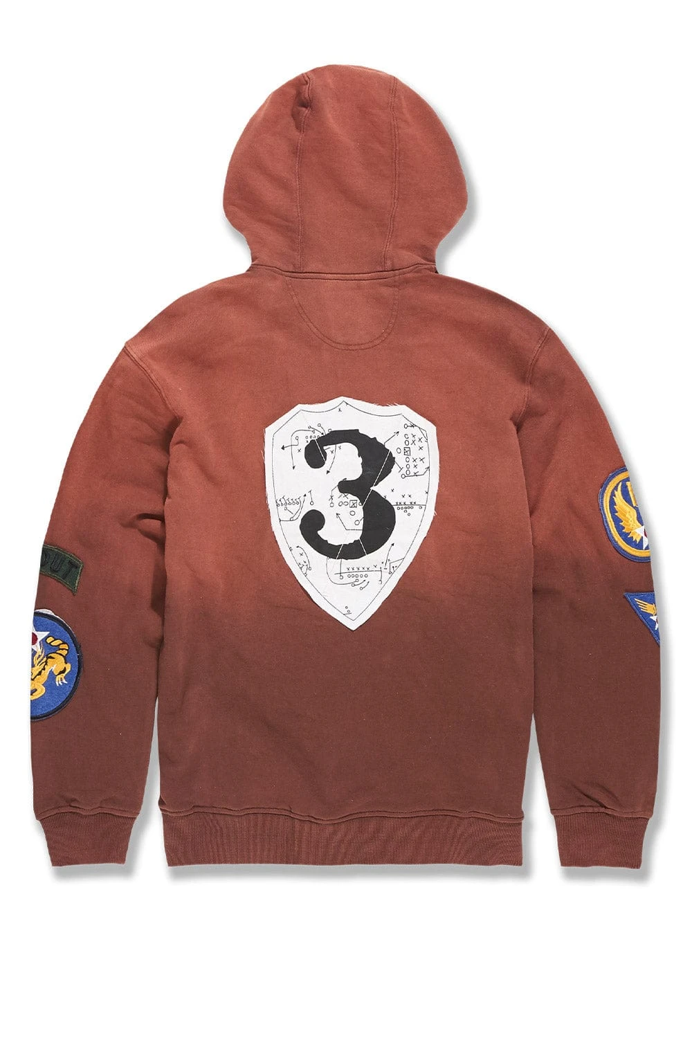 War Report Zip Up Hoodie (Chocolate) 4 War Report Zip Up Hoodie (Chocolate) - Image 4
