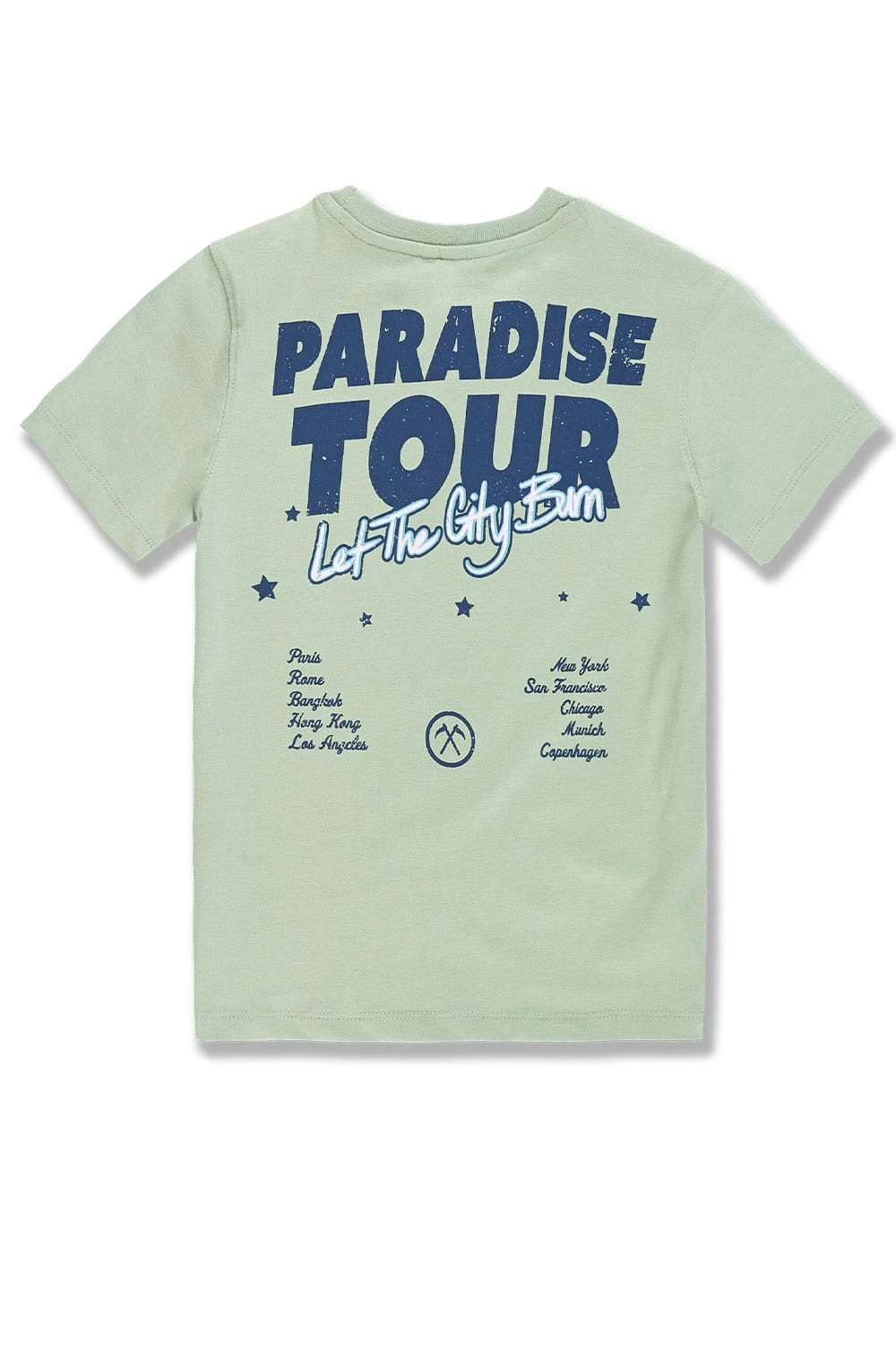 Kids Paradise Tour T-Shirt (Light Sage) 2 Kids Paradise Tour T-Shirt (Light Sage) - Image 2