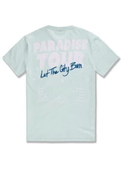 Paradise Tour T-Shirt 21 Paradise Tour T-Shirt -Jordan Craig Shop WEB 9100AX POWDER BLUE B 1
