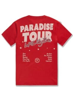 Paradise Tour T-Shirt 35 Paradise Tour T-Shirt -Jordan Craig Shop WEB 9100AX RED B 1