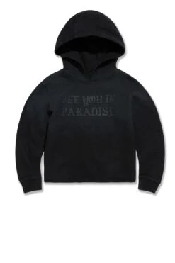 Kids SYIP Cropped Pullover Hoodie -Jordan Craig Shop WEB 9120HK BLACK SHADOW F