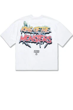 Sea Monster Boxy T-Shirt 19 Sea Monster Boxy T-Shirt -Jordan Craig Shop WEB 9201A WHITE B