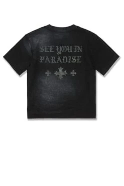 Kids SYIP Inside Out Boxy T-Shirt -Jordan Craig Shop WEB 9209AK BLACK SHADOW B