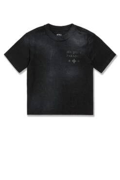 Kids SYIP Inside Out Boxy T-Shirt -Jordan Craig Shop WEB 9209AK BLACK SHADOW F
