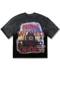 New World Order Boxy T-Shirt 19 New World Order Boxy T-Shirt -Jordan Craig Shop WEB 9219A BLACK SHADOW B