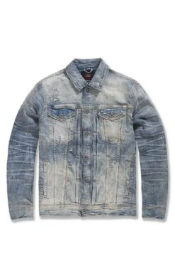 Meadowlands Denim Trucker Jacket (Azure) 21 Meadowlands Denim Trucker Jacket (Azure) -Jordan Craig Shop WEB JJ358R ANTIQUE F a9fc092f af7a 4822 80f7 557cf9713bba