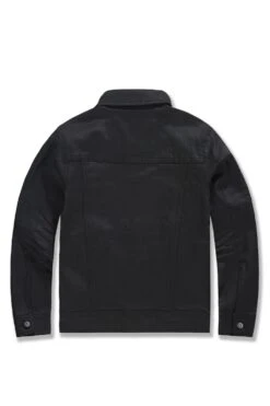 Kids Smooth Criminal Denim Trucker Jacket (Jet Black) 19 Kids Smooth Criminal Denim Trucker Jacket (Jet Black) -Jordan Craig Shop WEB JJ460K JET BLACK B