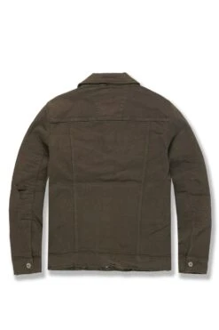 Tribeca Twill Trucker Jacket (SS25 Exclusive Colors) 14 Tribeca Twill Trucker Jacket (SS25 Exclusive Colors) -Jordan Craig Shop WEB JJ900R ARMY B