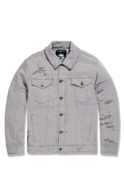 Tribeca Twill Trucker Jacket (SS25 Exclusive Colors) 15 Tribeca Twill Trucker Jacket (SS25 Exclusive Colors) -Jordan Craig Shop WEB JJ990R LIGHT GREY F