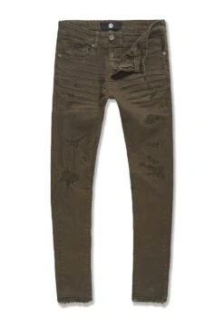 Sean - Tribeca Twill Pants (FW24 Exclusive Colors) -Jordan Craig Shop WEB JS990R ARMY GREEN F