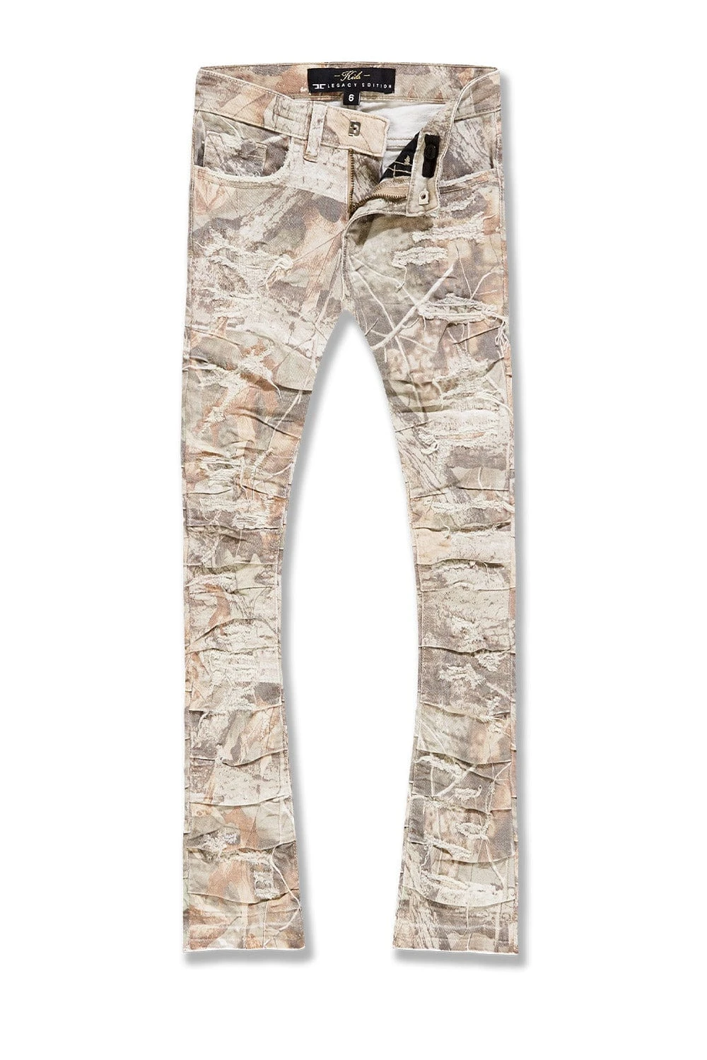 Kids Stacked Ripple Effect Pants (Birch Mist) 1 Kids Stacked Ripple Effect Pants (Birch Mist)