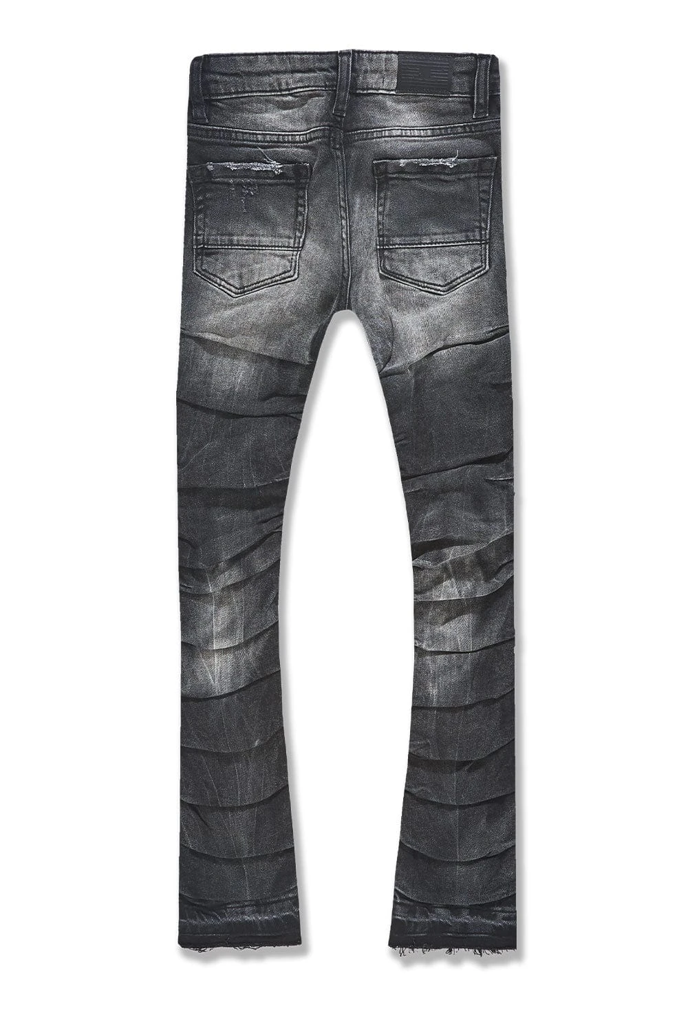 Kids Stacked Ripple Effect Denim (Black Shadow) 2 Kids Stacked Ripple Effect Denim (Black Shadow) - Image 2