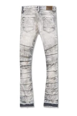 Kids Stacked Ripple Effect Denim (Bone White) -Jordan Craig Shop WEB JTF1157K BONE WHITE B