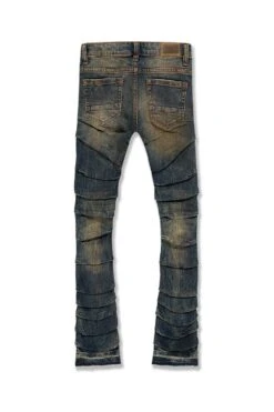 Kids Stacked Ripple Effect Denim (Dark Vintage) 3 Kids Stacked Ripple Effect Denim (Dark Vintage) -Jordan Craig Shop WEB JTF1157K DARK VINTAGE B 1