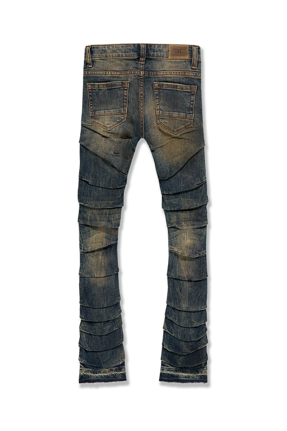 Kids Stacked Ripple Effect Denim (Dark Vintage) 2 Kids Stacked Ripple Effect Denim (Dark Vintage) - Image 2