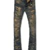 Kids Stacked Ripple Effect Denim (Dark Vintage) 10 Kids Stacked Ripple Effect Denim (Dark Vintage) -Jordan Craig Shop WEB JTF1157K DARK VINTAGE F 1