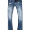 Kids Stacked Rockport Denim (Deep Blue) 5 Kids Stacked Rockport Denim (Deep Blue) -Jordan Craig Shop WEB JTF1167RK DEEP BLUE F