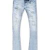 Kids Stacked Rockport Denim (Sky Blue) -Jordan Craig Shop WEB JTF1167RK SKY BLUE F