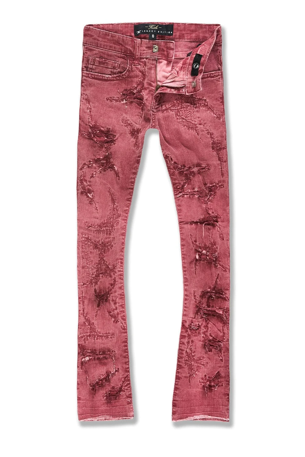 Kids Stacked Santorini Denim (Dusty Rose) 1 Kids Stacked Santorini Denim (Dusty Rose)