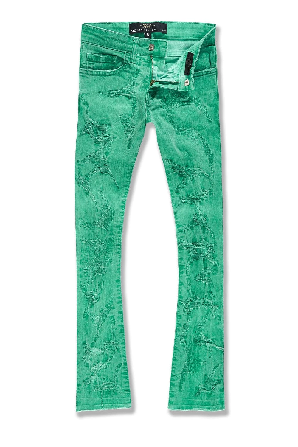 Kids Stacked Santorini Denim (Mint) 1 Kids Stacked Santorini Denim (Mint)