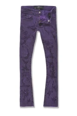 Kids Stacked Santorini Denim (Purple)