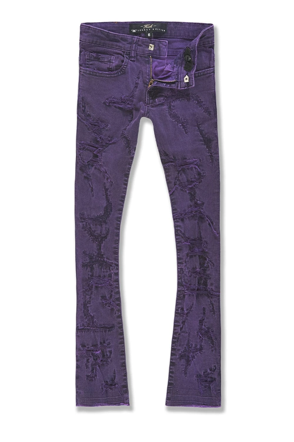 Kids Stacked Santorini Denim (Purple) 1 Kids Stacked Santorini Denim (Purple)