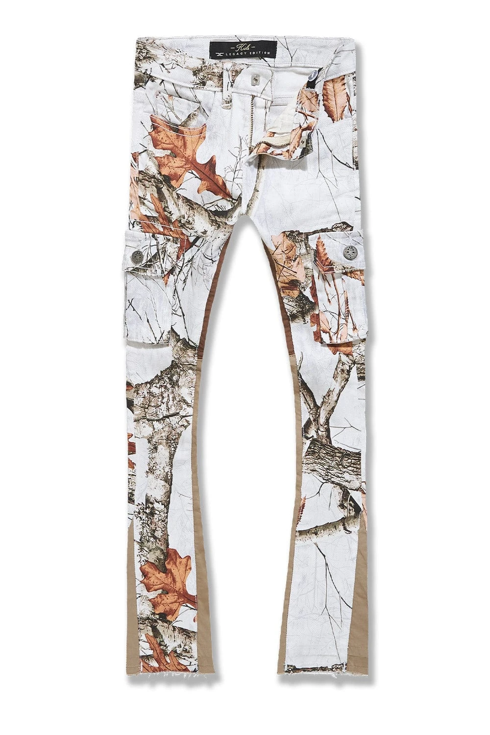 Kids Stacked Camo Cargo Denim (Snow Camo) 1 Kids Stacked Camo Cargo Denim (Snow Camo)