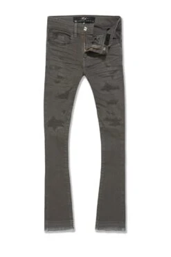 Kids Stacked Tribeca Twill Pants (Charcoal)