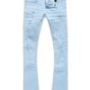 Kids Stacked Tribeca Twill Pants (Sky Blue) 5 Kids Stacked Tribeca Twill Pants (Sky Blue) -Jordan Craig Shop WEB JTF956RK SKY BLUE F