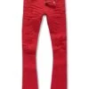 Kids Stacked Tribeca Twill Pants (Red) 4 Kids Stacked Tribeca Twill Pants (Red) -Jordan Craig Shop WEB JTF960RK RED G