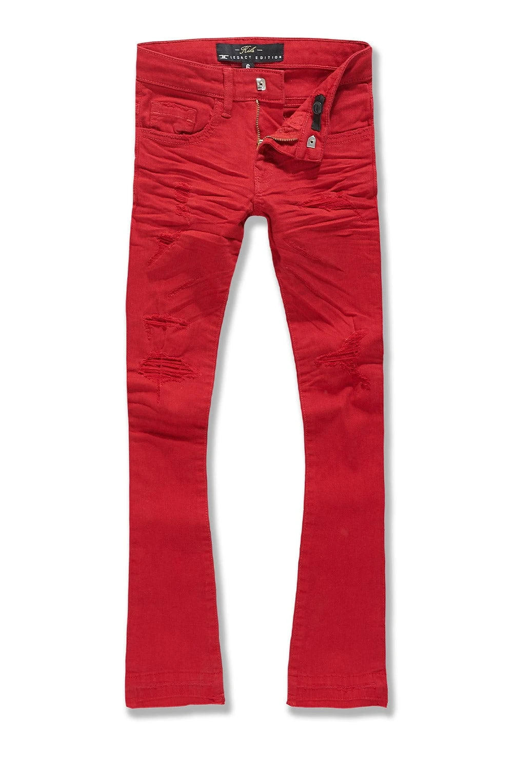 Kids Stacked Tribeca Twill Pants (Red) 1 Kids Stacked Tribeca Twill Pants (Red)