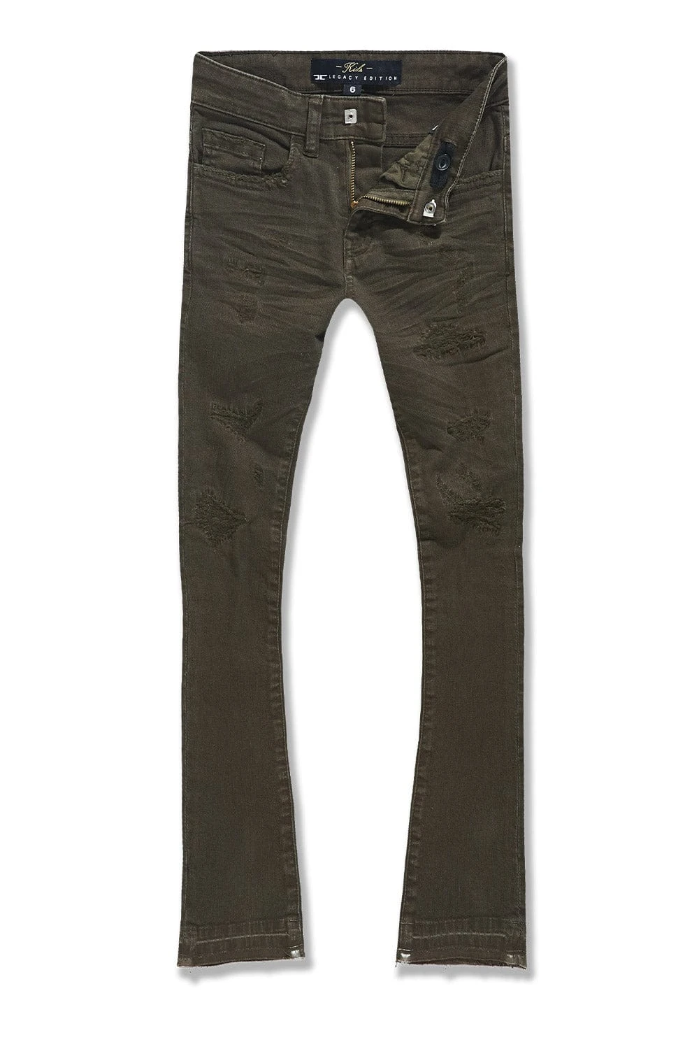 Kids Stacked Tribeca Twill Pants (Army Green) 1 Kids Stacked Tribeca Twill Pants (Army Green)